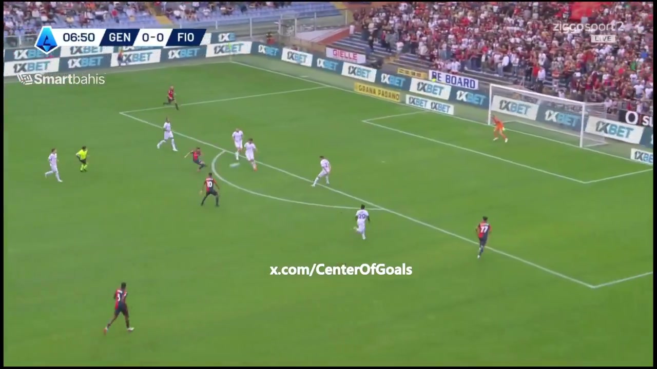 Genoa 1 - 0 Fiorentina -Milutin Osmajic 8'