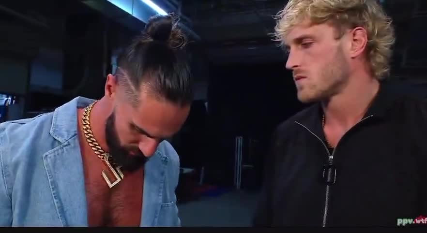 Seth Rollins and Logan Paul for the World Championship