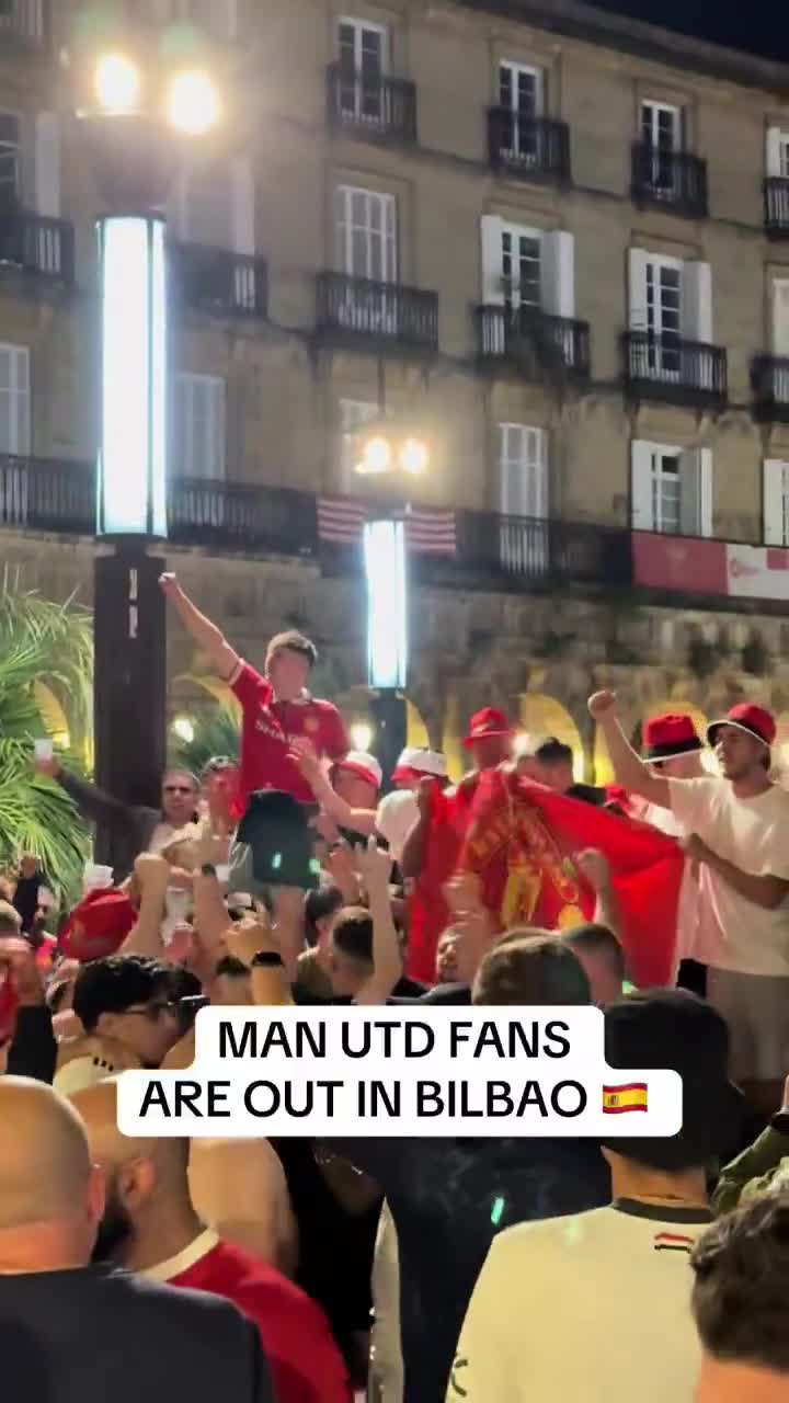 Man Utd supporters are making themselves heard in Bilbao