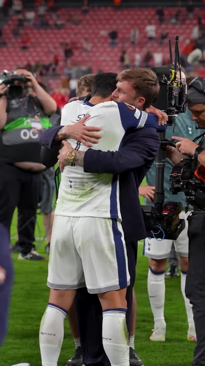 This moment between James Maddison and Son Heung-min