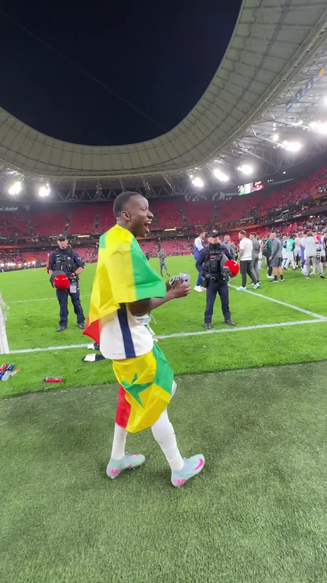 Tottenham players celebrate winning the Europa League with badass photos