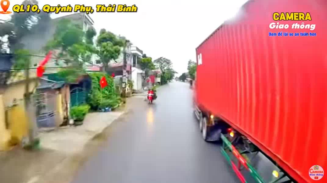 Reckless overtake ends in head-on collision with motorbike