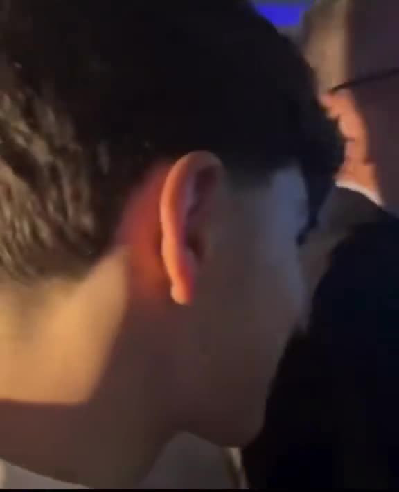 McTominay dances with the fans at Napoli
