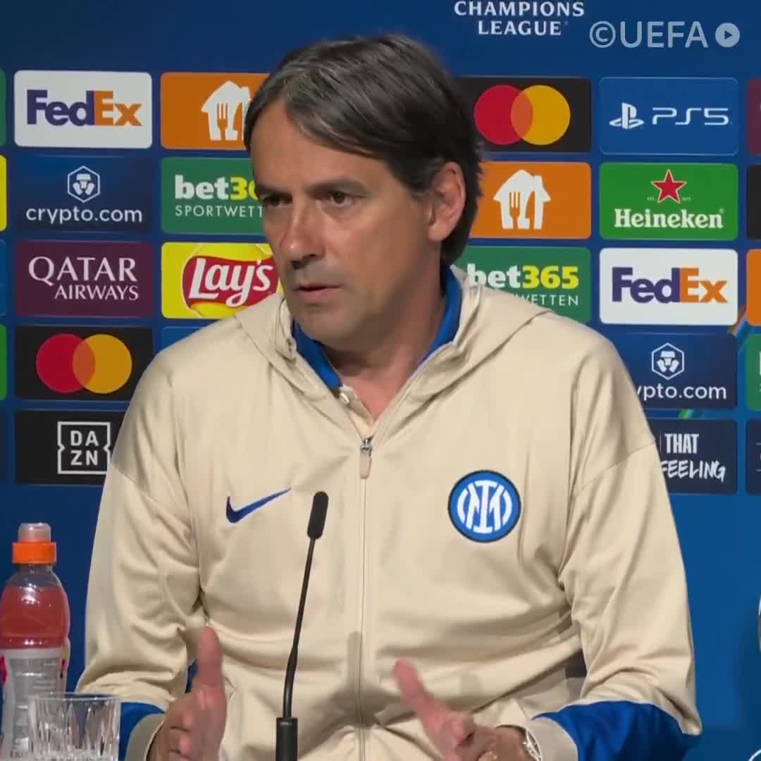Inter Milan manager Simone Inzaghi speaks ahead of their Champions League final clash with PSG
