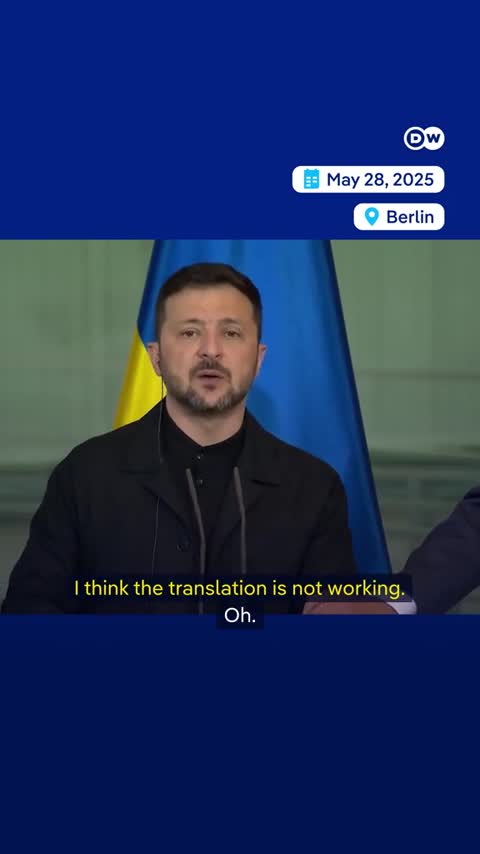 German Chancellor improvises during press conference with Mr. Zelensky