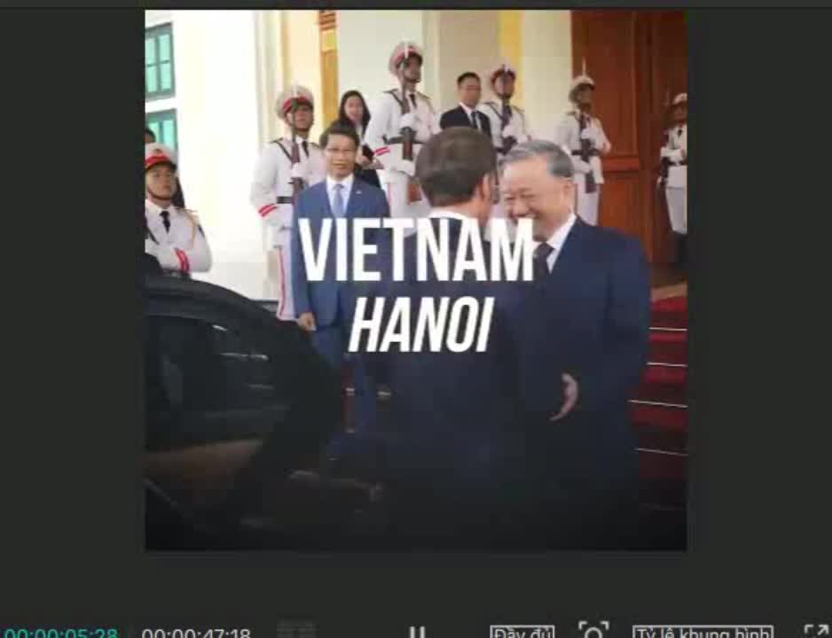 French President posts video thanking Vietnam (2)