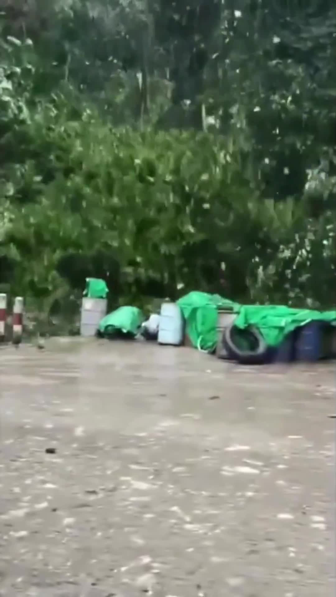 Landslides and flooding in Kachin State in Myanmar due to heavy rain.