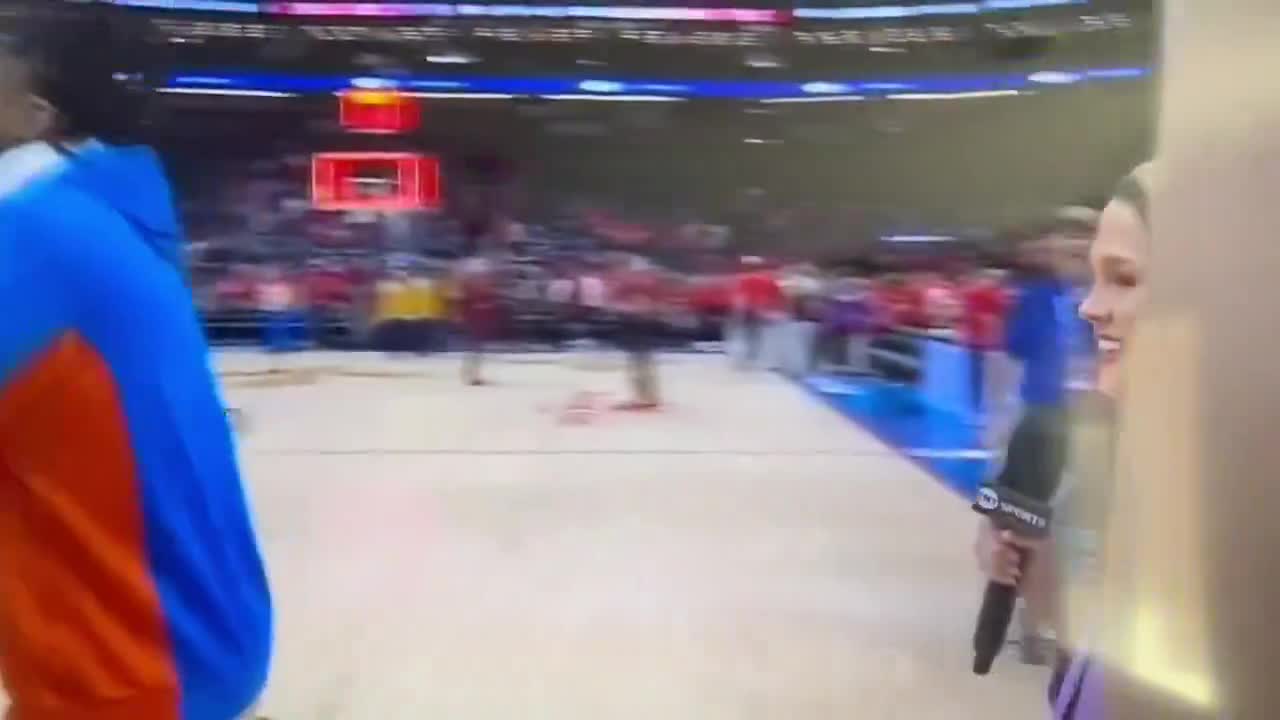 Who remembers when the OKC Thunder ditched the TNT interview to do their local one