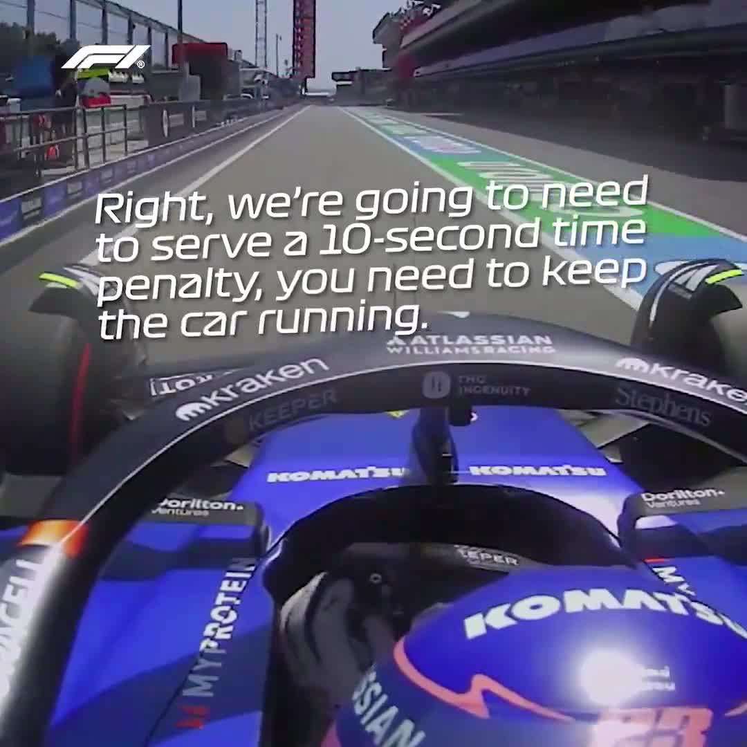 We're getting strong flashbacks with this radio exchange between Alex Albon and his race engineer