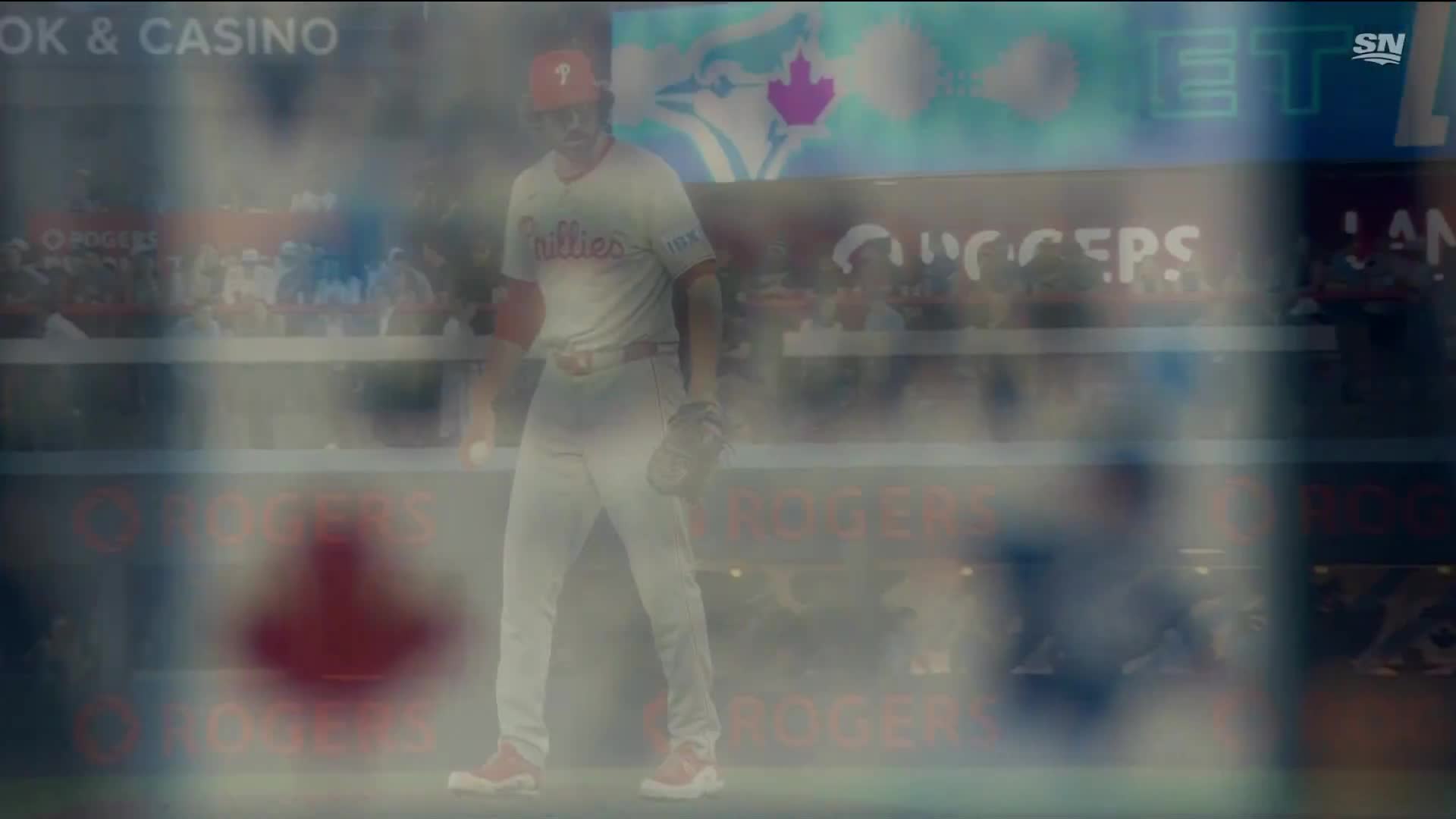 Jordan Romano gets a standing ovation in Toronto as he takes the mound for the Phillies.