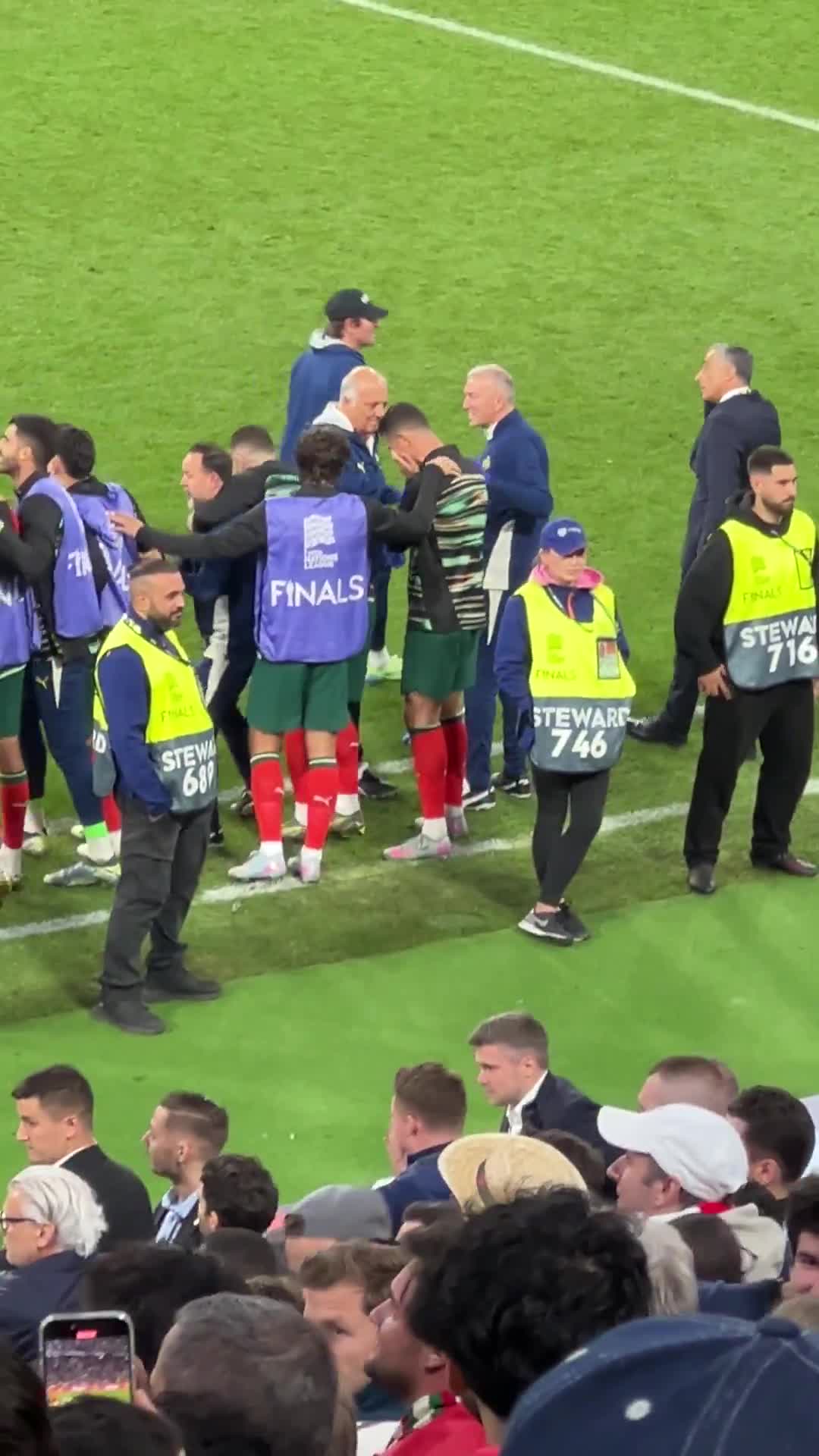 Cristiano Ronaldo’s reaction to the winning penalty.