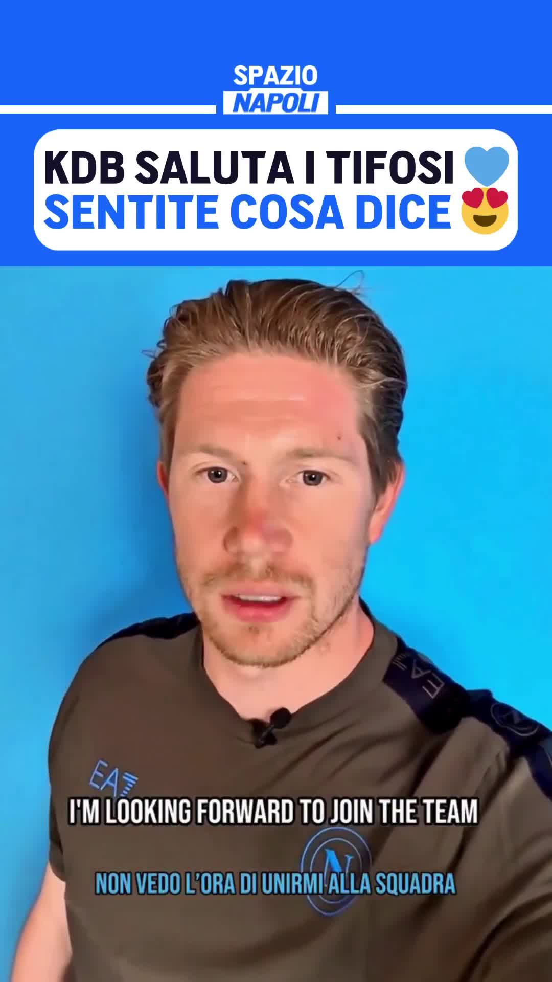 Kevin De Bruyne's first words as a Napoli player