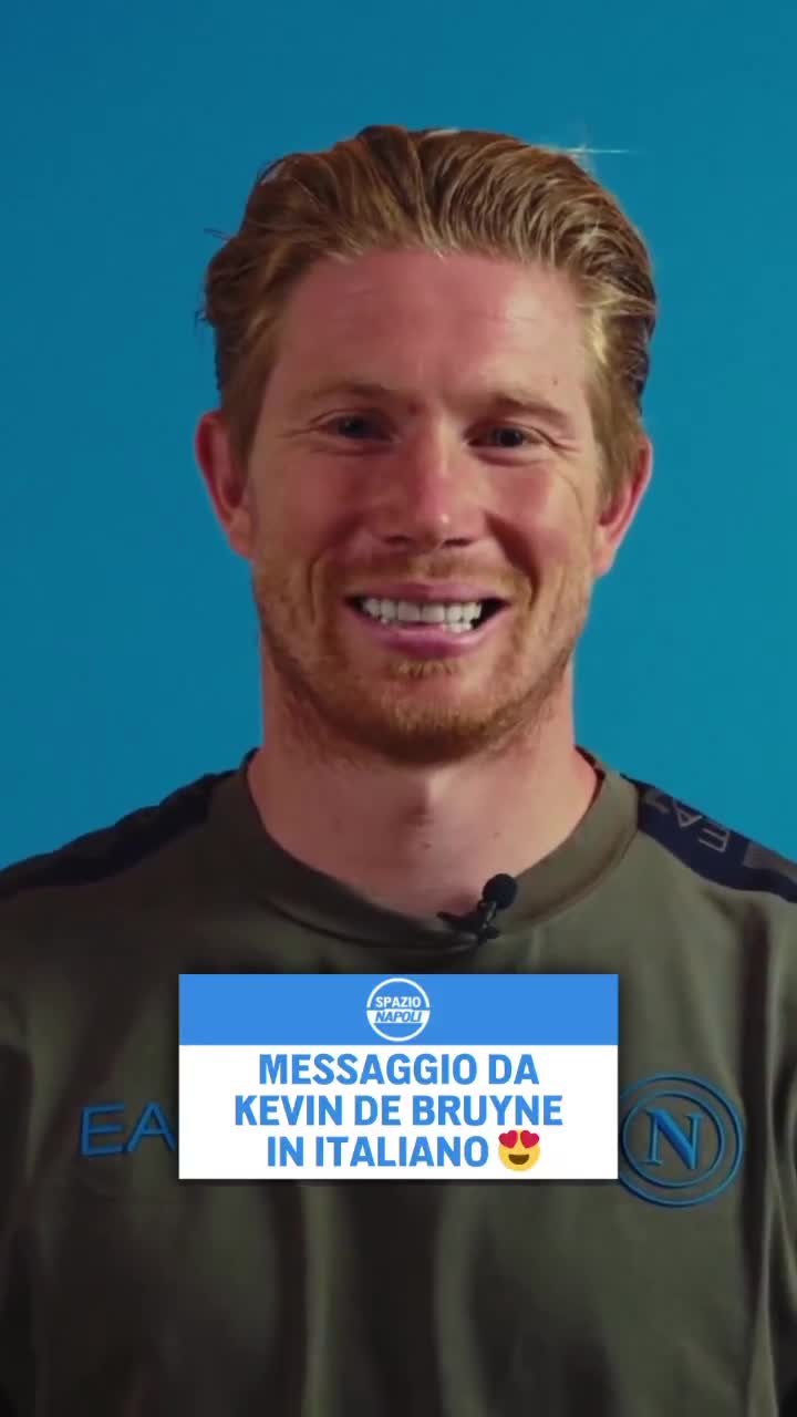The Belgian midfielder delivers a message in Italian to the fans