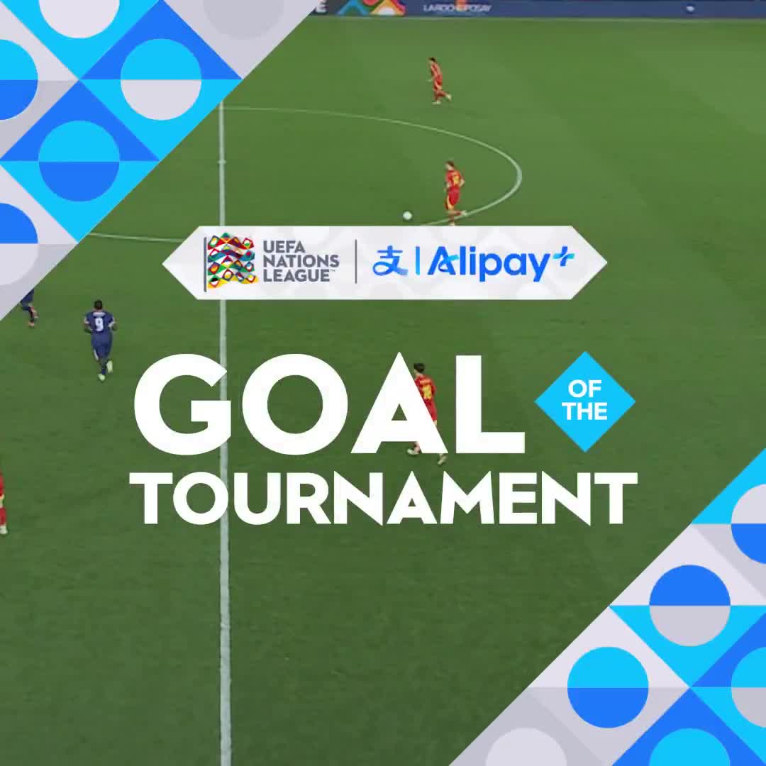 Lamine Yamal won the Nations League Goal of the Tournament Award. A clip of the 10 best ranked goals.