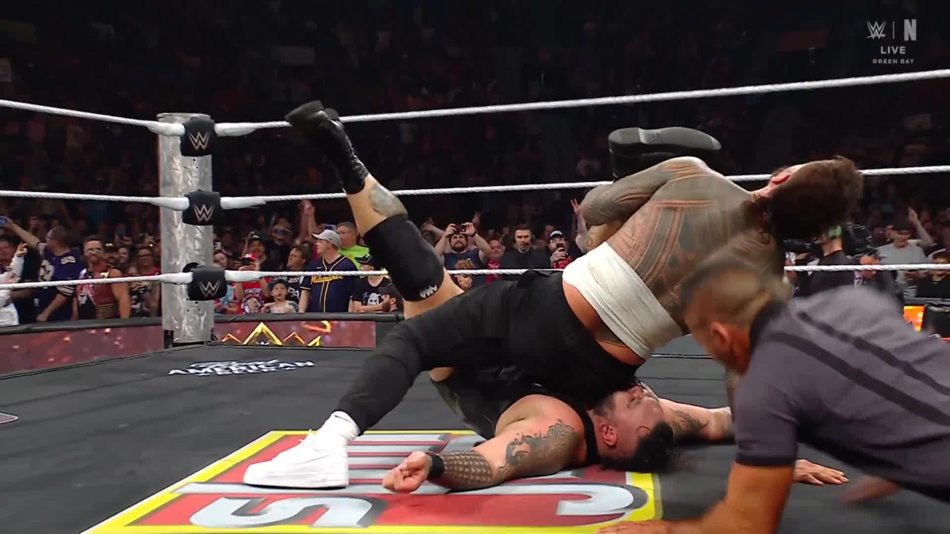 Finish to Sheamus vs Rusev vs Bronson Reed vs Jey Uso