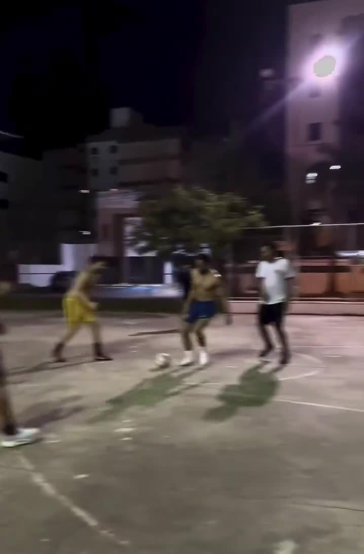 Matheus Cunha playing 5-a-side football in Brazil