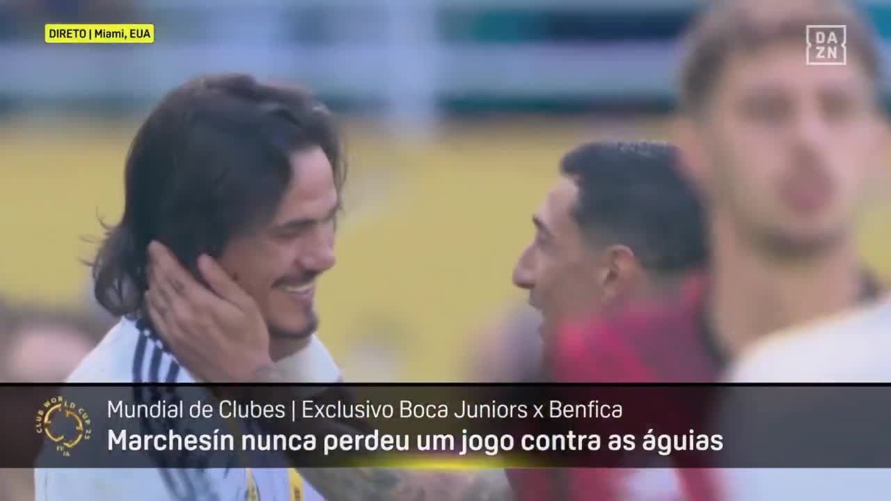 Former PSG teammates Angel Di Maria (37) and Edinson Cavani (38) reunited at the Club World Cup!