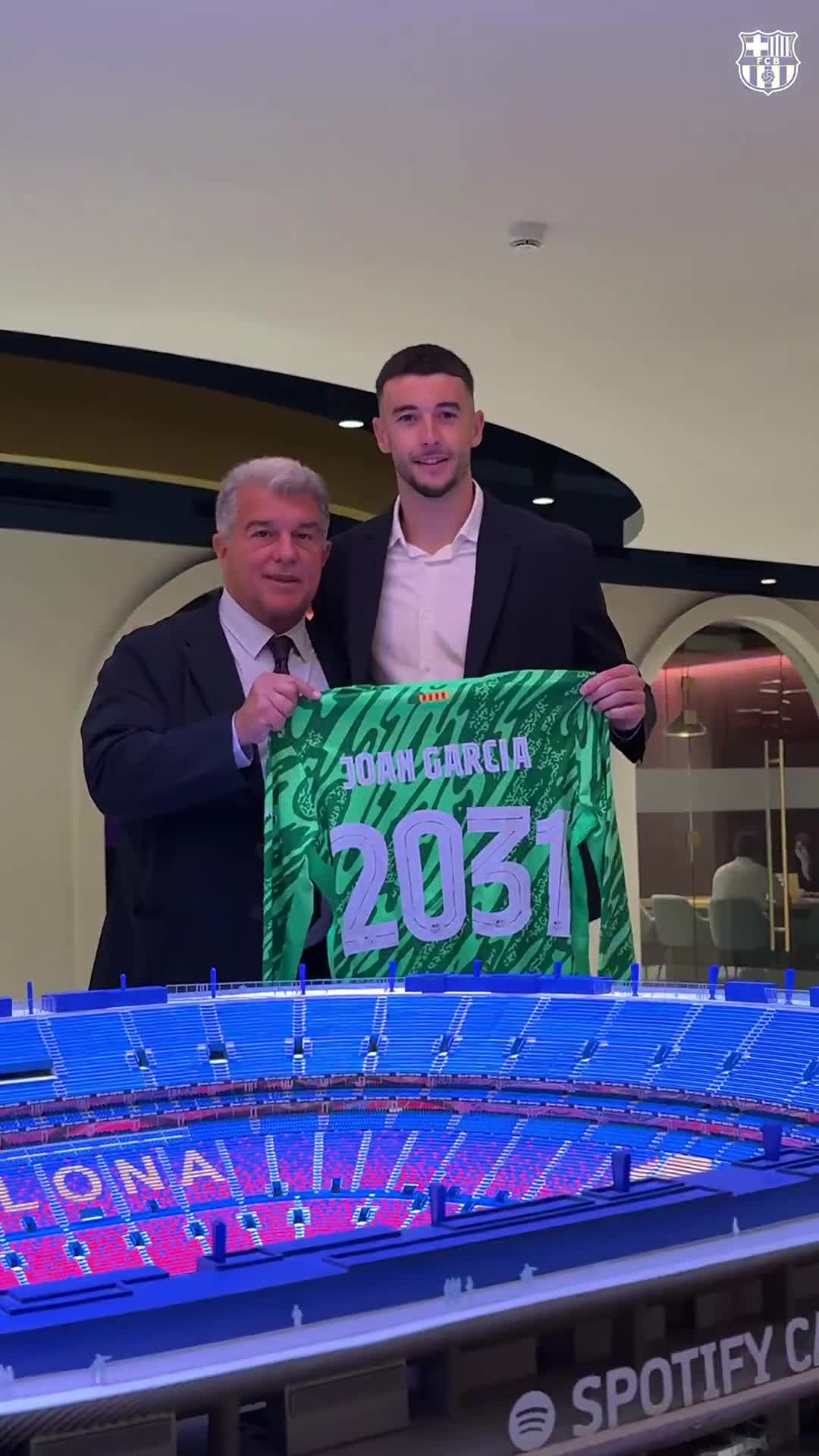 Joan Garcia has signed for Barcelona until 2031.