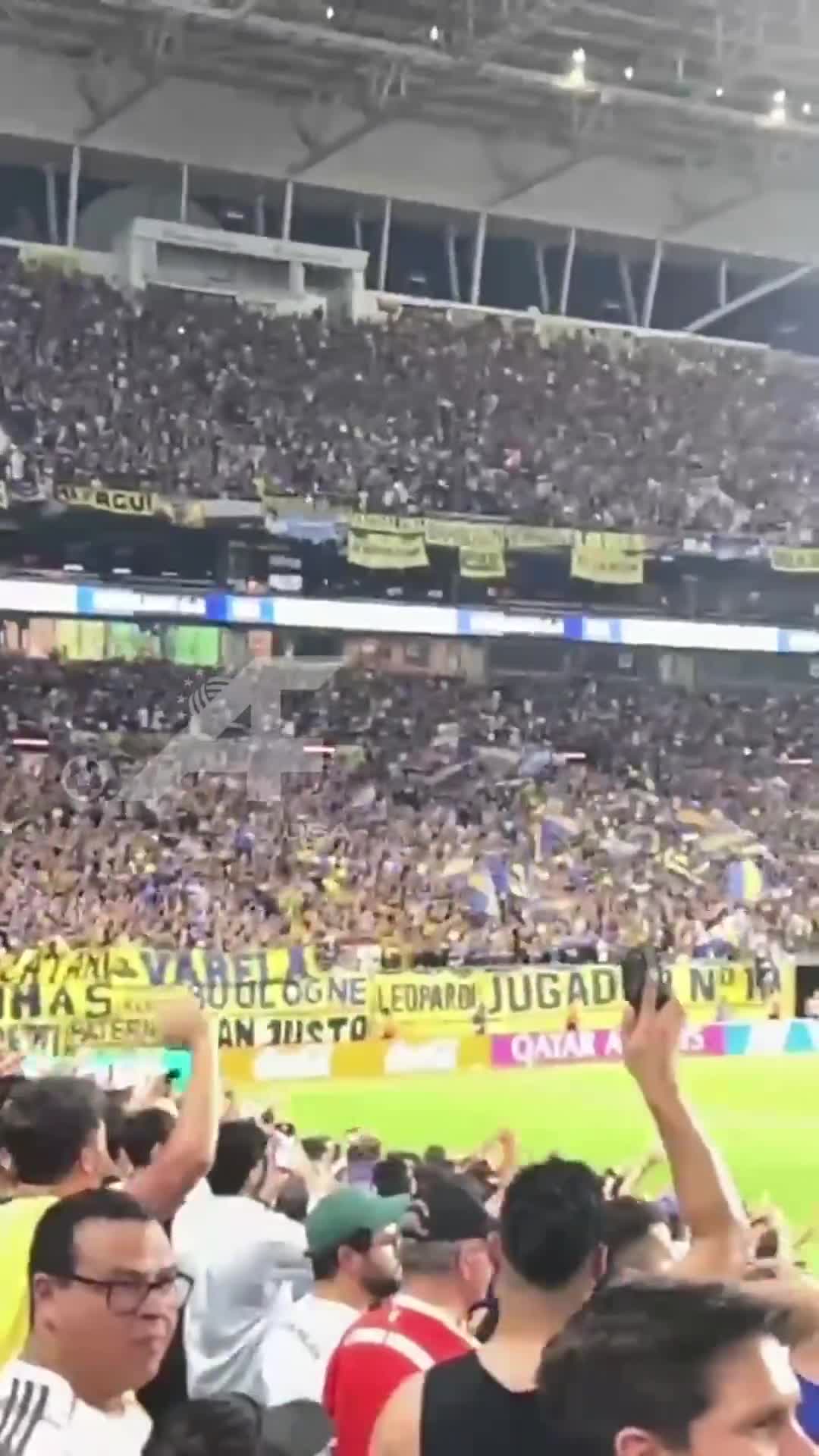 Incredible support from Boca fans at Hard Rock Stadium.