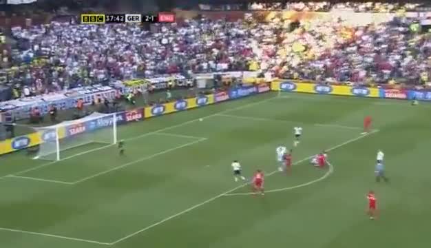 Frank Lampard’s goal against Germany was not awarded despite the ball clearly crossing the line.