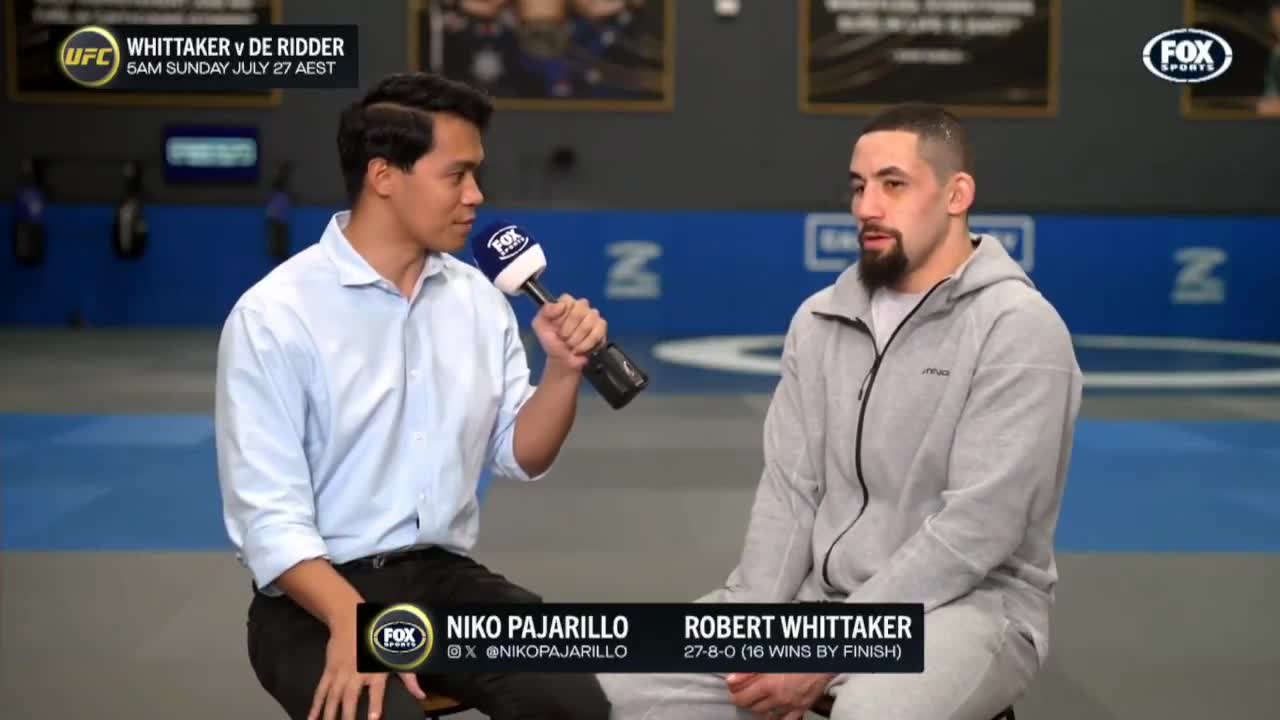 Robert Whittaker leans towards Dricus Du Plessis in upcoming title fight against Khamzat Chimaev