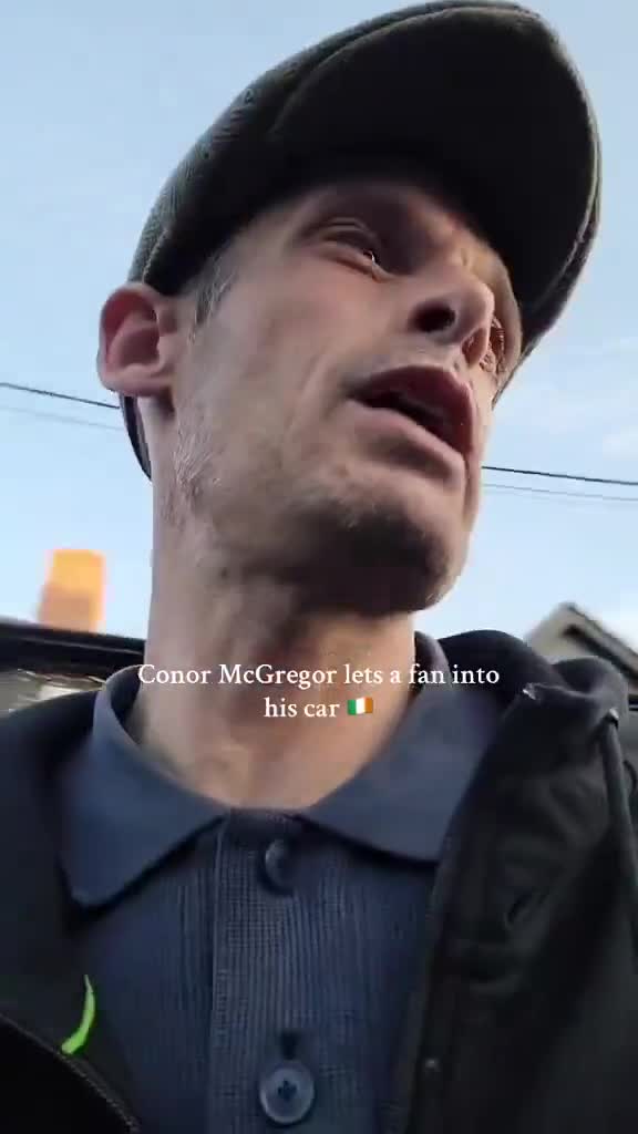 Conor McGregor let this fan into his car