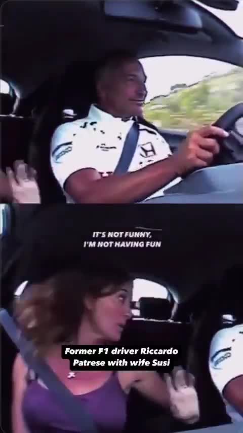 When former F1 driver Riccardo Patrese took his wife Susi on a test drive at the Jerez circuit in Spain