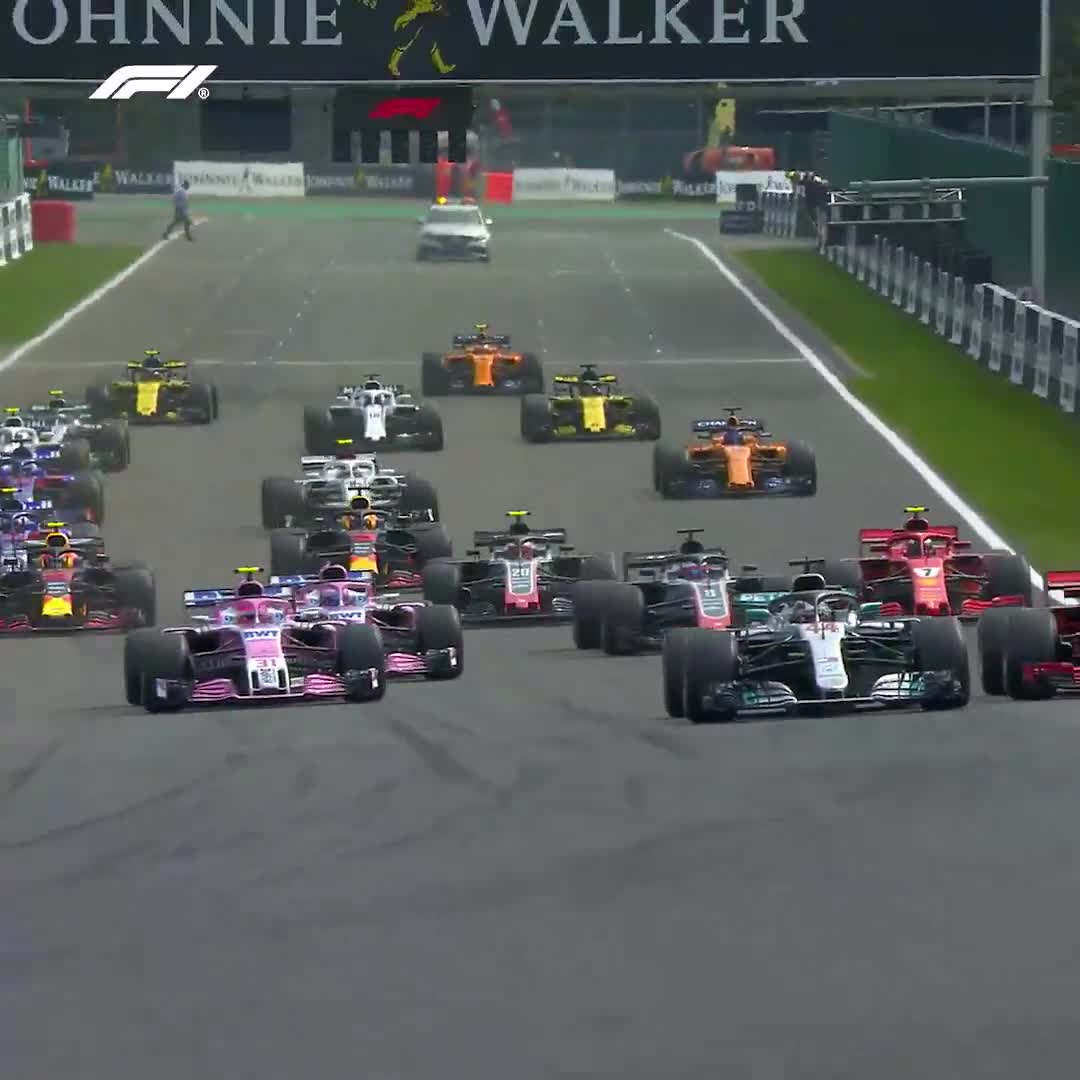 scary collision at the first corner of the 2018 Belgian Grand Prix saw Alonso, Hulkenberg and Leclerc caught up in the chaos