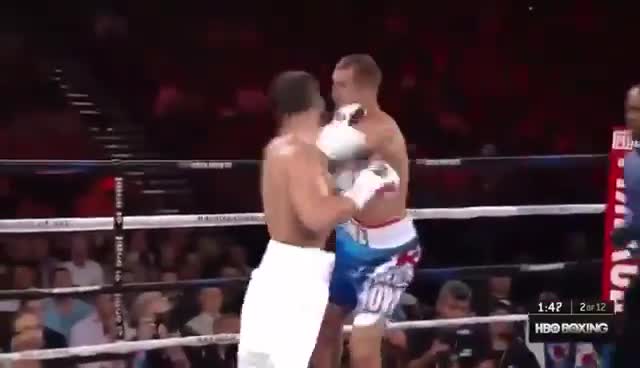 10 years ago, Sergey Kovalev defeated Nadjib Mohammedi by KO in round 3 of 12 to retain the WBA, IBF & WBO light heavyweight titles.