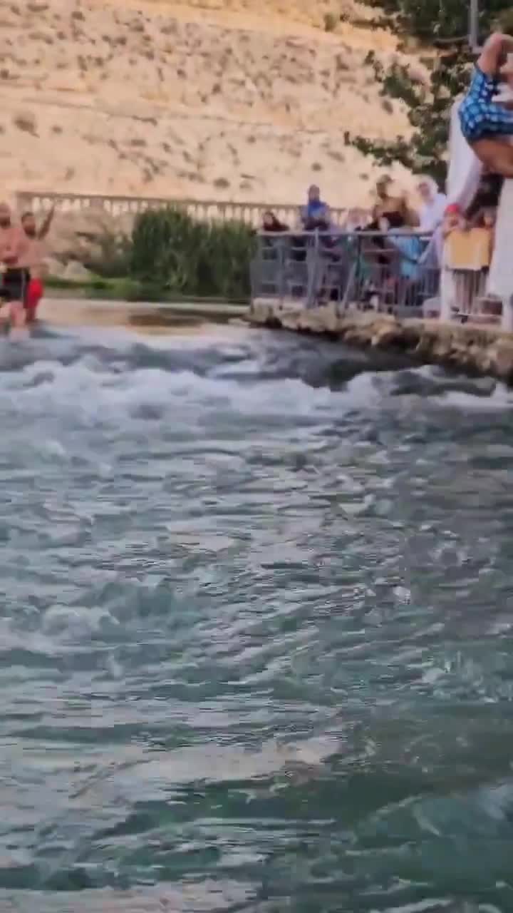 Jump gone wrong… this looks painful.