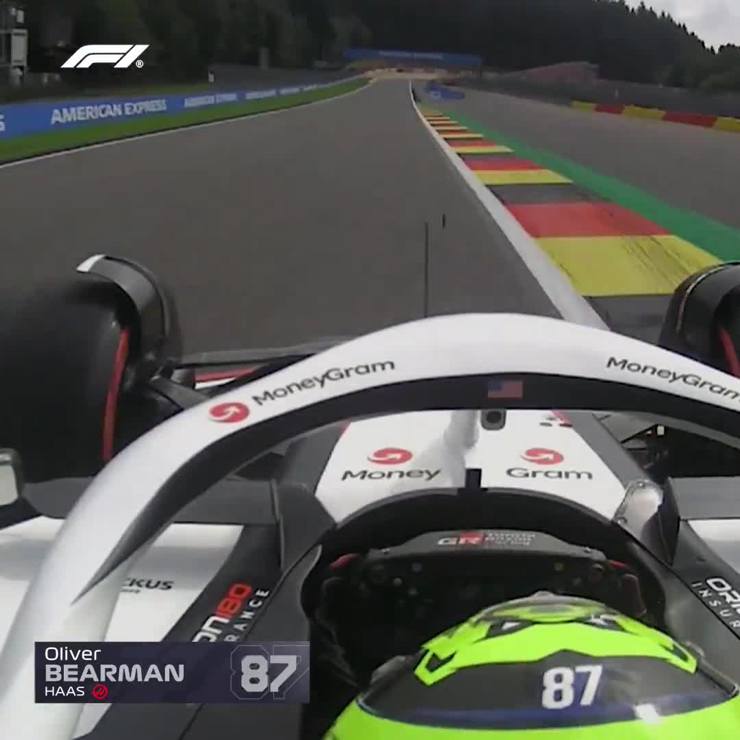 Ollie Bearman nearly lost control entering Pouhon corner – 2025 Belgian Grand Prix