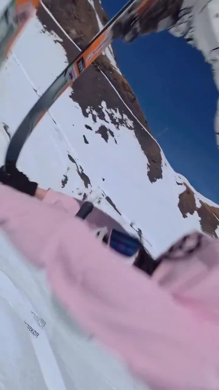 This guy got an incredible drone shot while doing a flip on skis
