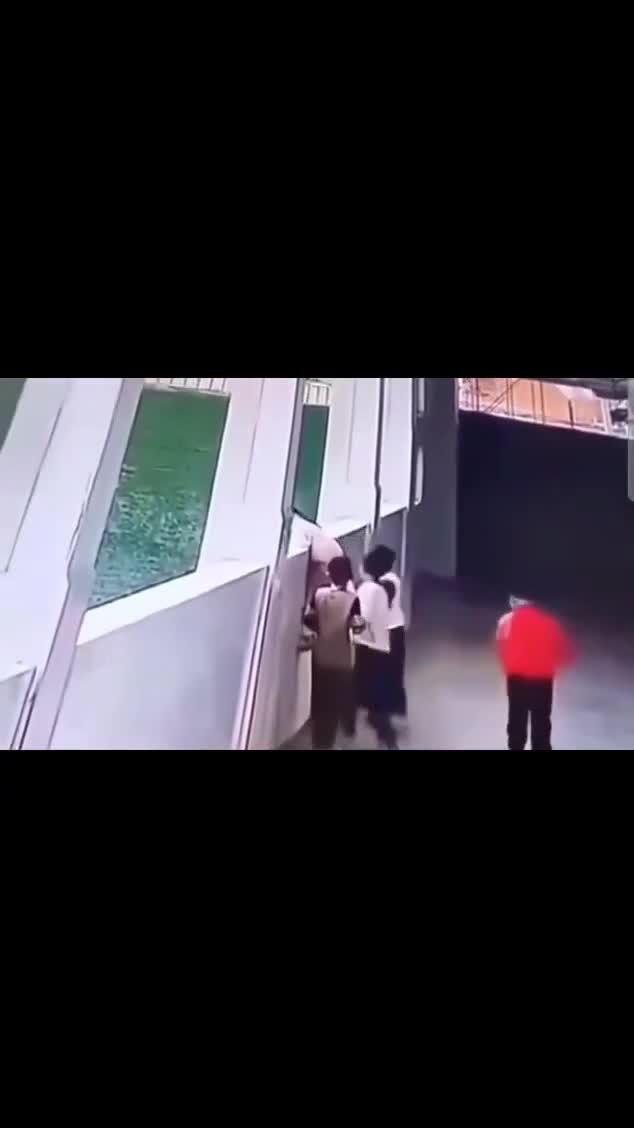Foolish kids messing around