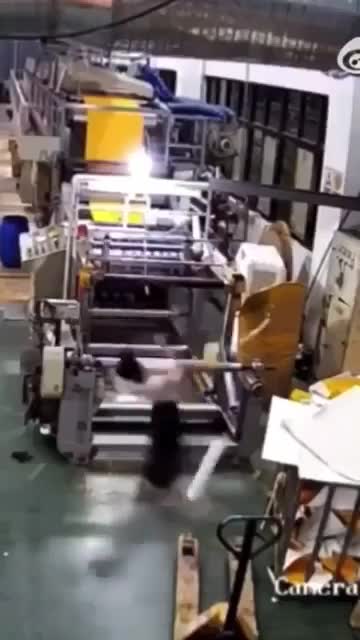Luckily, someone was still there, not sure if he’s okay