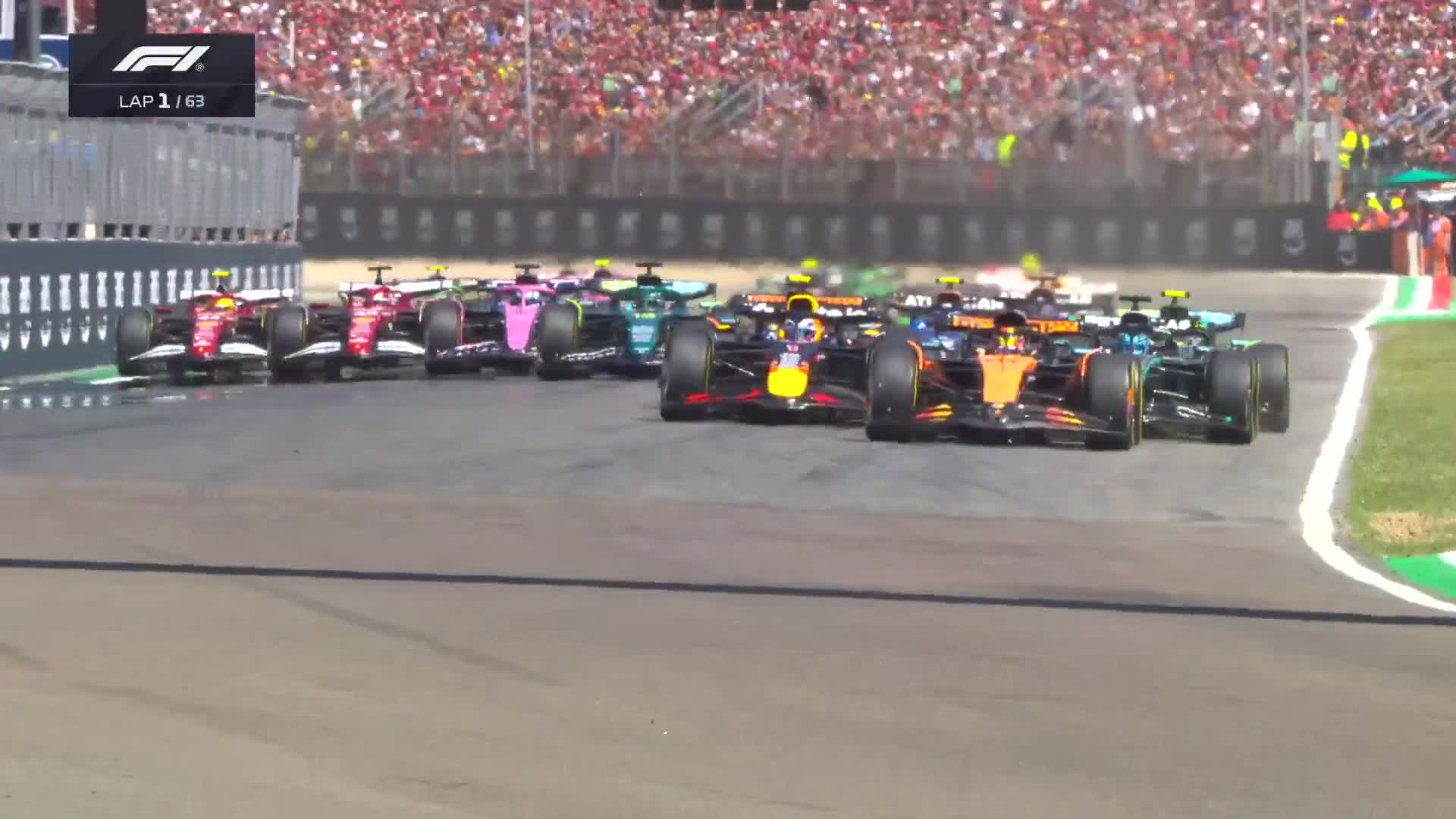 Max Verstappen’s overtake at Imola 2025, with David Coulthard’s live reaction.