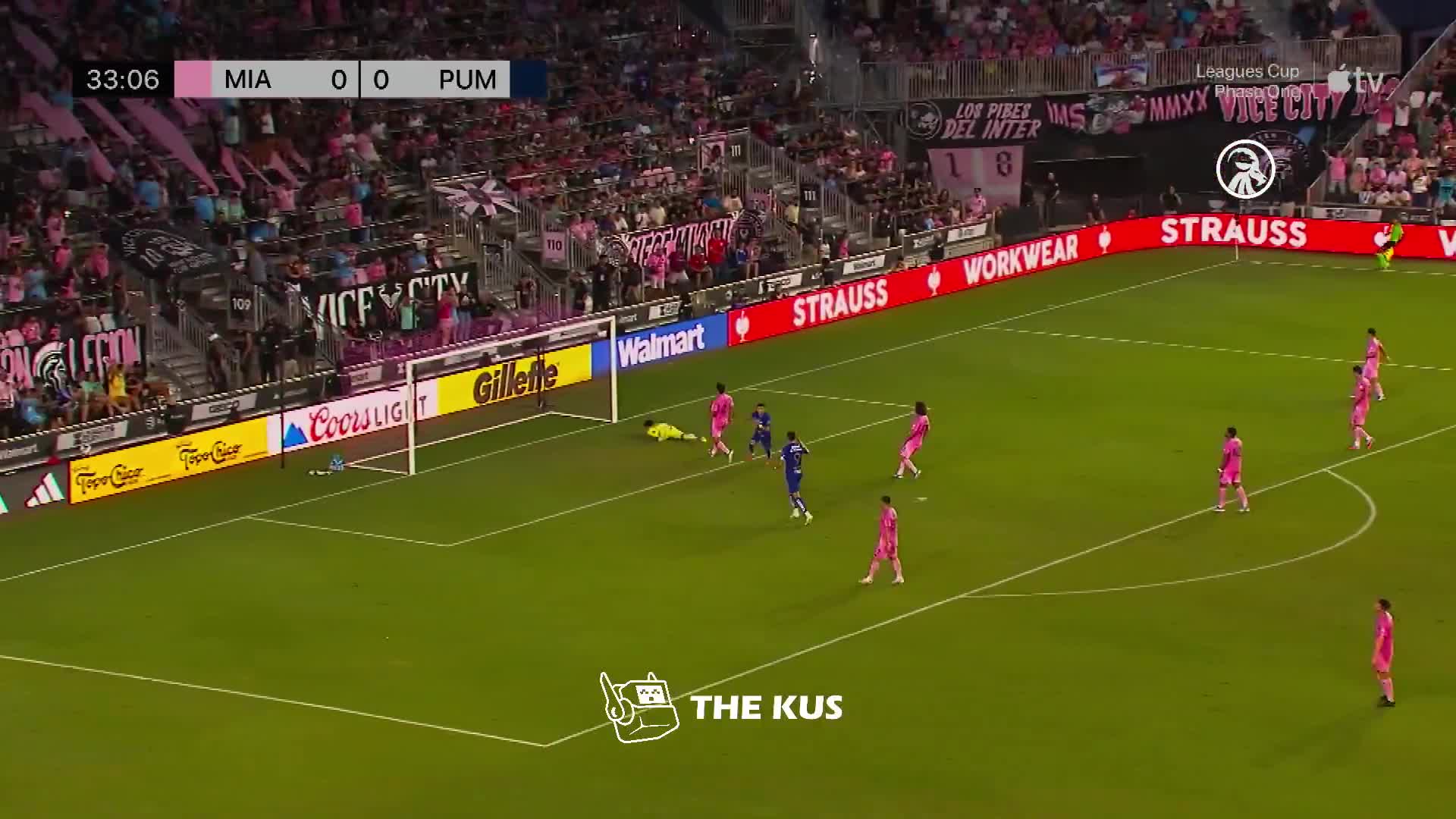 Inter Miami FC 0 - [1] Pumas - Jorge Ruvalcaba. 34'