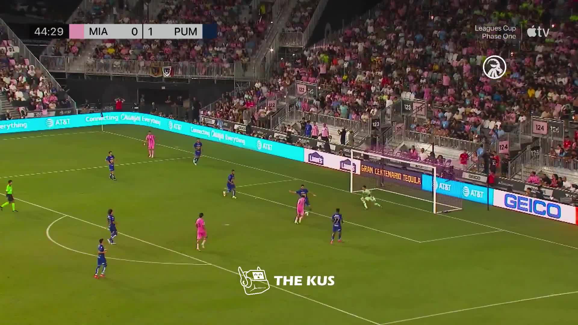 Inter Miami FC [1]-1  Pumas - Rodrigo de Paul.