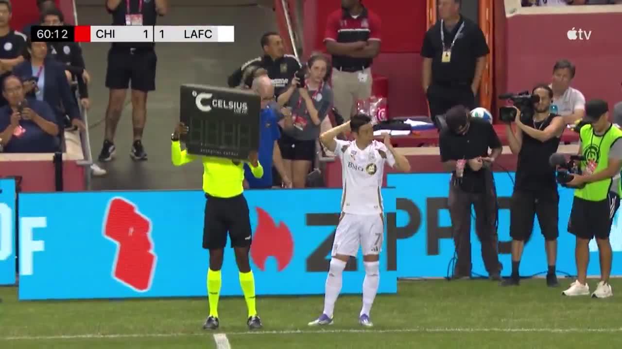 Son Heung-Min steps on for his MLS debut with Los Angeles FC