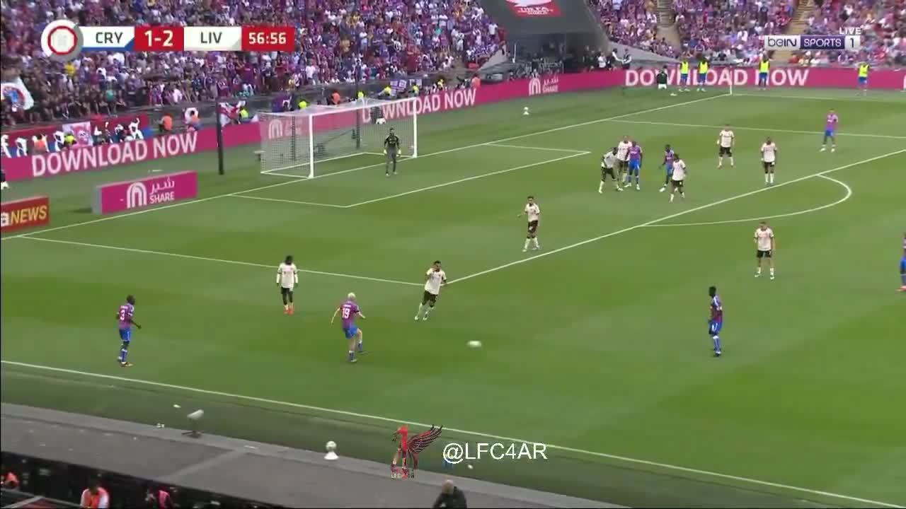 Ismaila Sarr  chance against Liverpool 57'