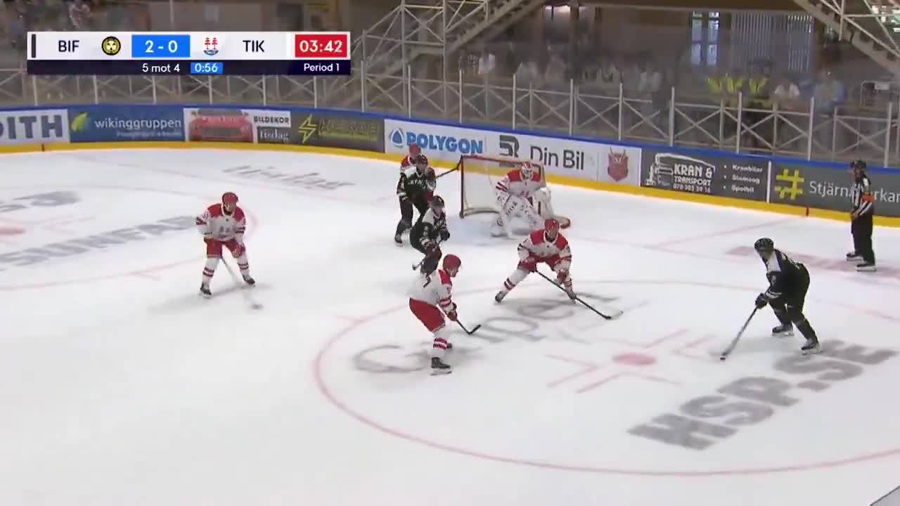 Nicklas Backstrom with a smooth cross-ice assist on the power play over in Sweden