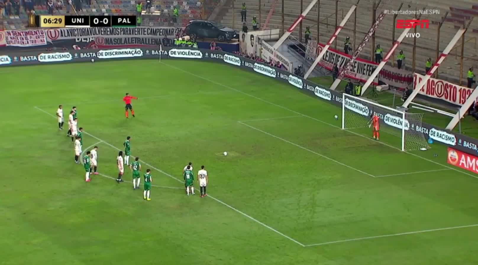 Universitario 0 - [1] Palmeiras - Gustavo Gomez (pen) 7'