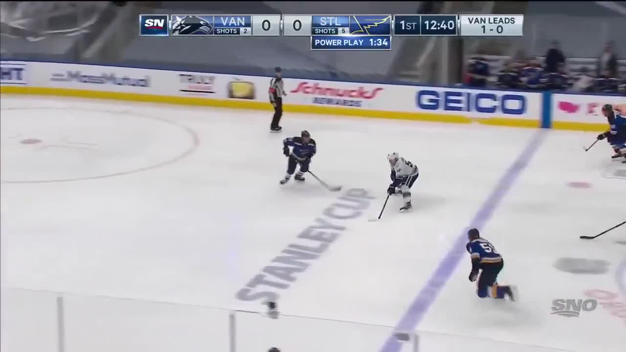 On this day in 2020, Bo Horvat led the Vancouver Canucks to a 4-3 overtime victory against the Blues in the Edmonton bubble.