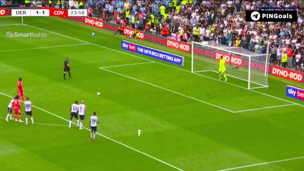 Derby County 1-2 Coventry