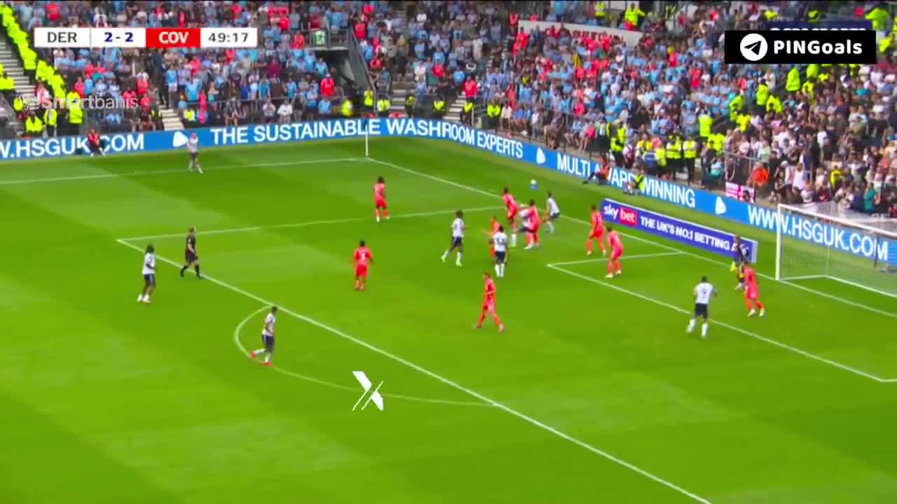 Derby County [3] - 2 Coventry -Ebou Adams 50'