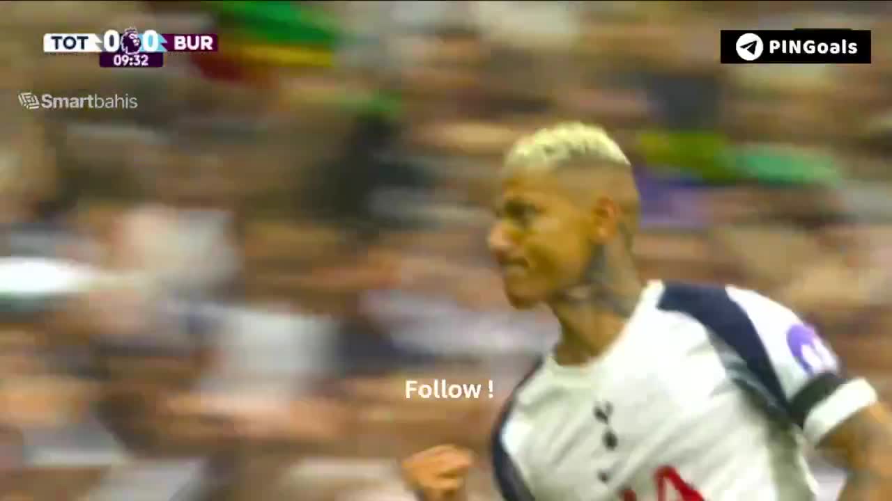 Tottenham Hotspur [1]- 0 Burnley - Richarlison 10'