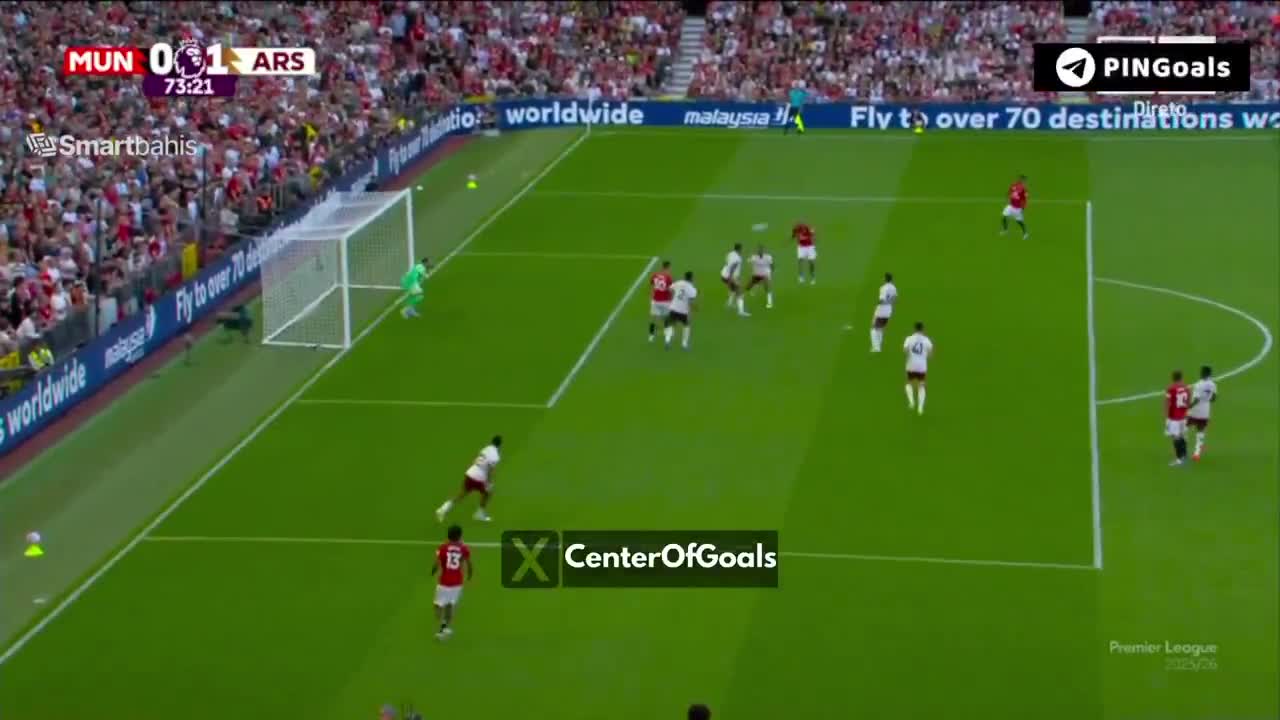 Mbeumo chance against Arsenal 74'