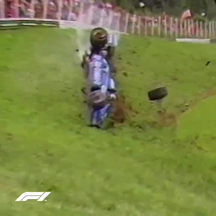 On this day in 1985, De Cesaris flips at the Austrian GP – he walks away unscathed