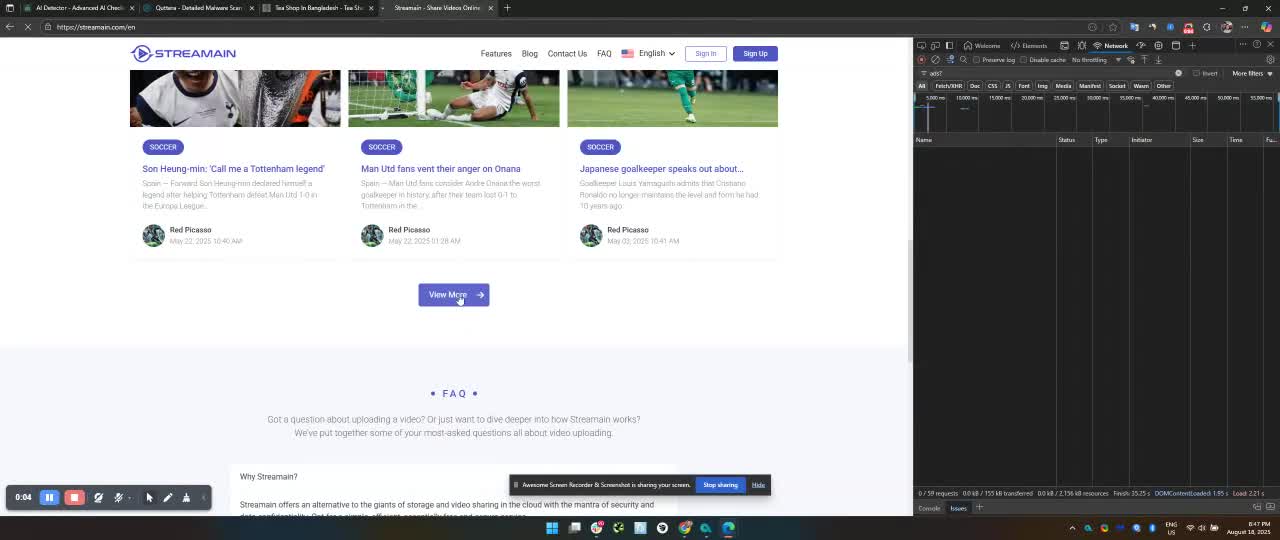 Streamain - Share Videos Online for Free