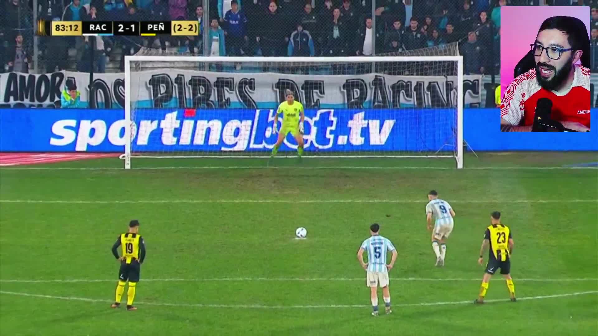 Racing A [2] - 1 Penarol - Adrian Martinez 83' (P)