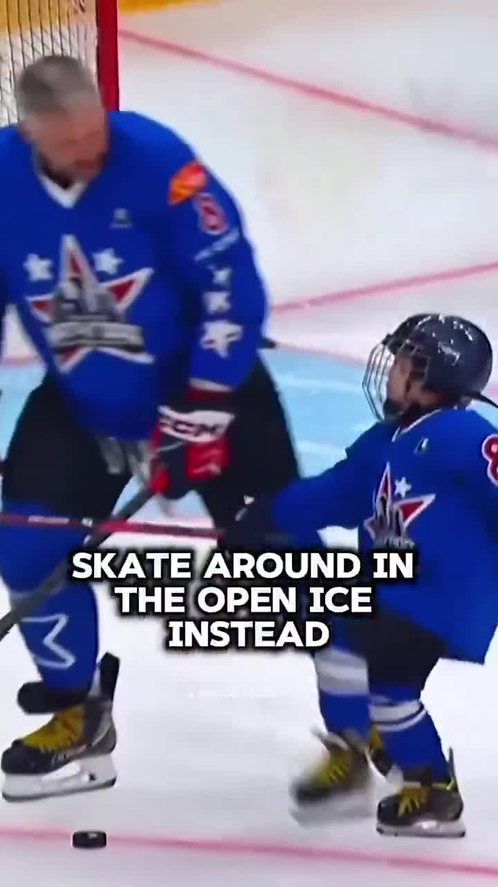 Ovechkin acts as player, coach, and father on the ice with his son Ilya